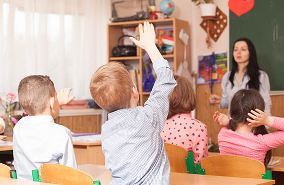 pupils in classroom